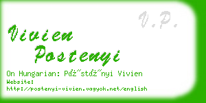 vivien postenyi business card